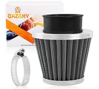 QAZAKY Filtre à air universel 48 mm, 49 mm, 50 mm, nettoyant compatible avec 50 cm3-90 cm3, 110 cm3, 125 cm3, 140 cm3, 150 cm3, 200 cm3, 250 cm3, GY6, moto, VTT, scooter, quad, go kart, cyclomoteur