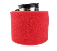 QAZAKY Filtre à air universel coudé en mousse pour moto, VTT, scooter, quad, kart, cyclomoteur, pit bike, Yamaha PZ24, 41 mm, 43 mm - Rouge - 42 mm