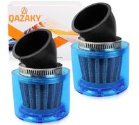 QAZAKY Lot de 2 filtres à air de 44 mm, 45 mm, 46 mm, coude à 45 degrés, protection contre les éclaboussures en plastique étanche pour moto, VTT, quad, scooter, kart, cyclomoteur 47 cc, 49 cc, 50 cc,