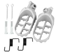 QAZAKY Repose-pieds de rechange pour Yamaha PW50 PW80 BW80 DT50 RT100 RT180 T225S TT225T TTR110 TTR50E TTR90 TTR90E TW200 WR250 WR500 XT250 XT350 XT600. YZ125 YZ250 YZ490 YZ80.