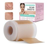 QaZanteiar Feuilles de Cicatrice en Silicone (1,6" x 118" - 3M), 60 Pièces Pansement Silicone Cicatrice Prédécoupé et Imperméable, Bande Silicone Cicatrice Réparation de Cicatrices Sans Douleur