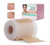 QaZanteiar Feuilles de Cicatrice en Silicone (1,6" x 59" - 1.5M), 30 Pièces Pansement Silicone Cicatrice Prédécoupé et Imperméable, Bande Silicone Cicatrice Réparation de Cicatrices Sans Douleur