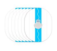 QaZanteiar Lot de 40 patchs CGM étanches pour housses Medtronic Guardian 4 capteurs, patchs de capteur CGM à une main, longue durée de 7 jours, prédécoupés en bleu