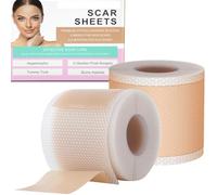 QaZanteiar Paquet de 2 rouleaux-Feuilles de Cicatrice en Silicone (1,6" x 59" - 1.5M), Pansement Silicone Cicatrice Prédécoupé et Imperméable, Réparation de Cicatrices Sans Douleur