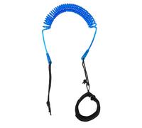 Qaziuy Sup Leash - Planche de surf - 10 m - Corde élastique - Accessoire pour planche de paddle, stand up paddle, kayaks, longboards - Bleu
