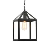 Qazqa amsterdam - Suspension - 1 lumière - L 210 mm - Noir - Moderne, Rustique - éclairage extérieur - Salle de bains