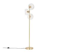 Qazqa ayesha - Lampadaire - 3 lumière - H 145 cm - Doré - Art Deco - éclairage intérieur - Salon I Chambre I Cuisine I Salle à manger