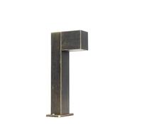 QAZQA baleno - Lampe sur pied extérieur - 1 lumière - L 12 cm - Noir et Or - Rustique - éclairage extérieur