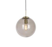 Qazqa ball - LED Suspension - 1 lumière - Ø 30 cm - Doré/Laiton - Moderne, Rétro - éclairage intérieur - Salon I Chambre I Cuisine I Salle à manger