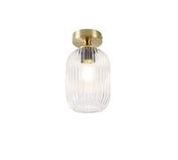 Qazqa banci - Plafonnier - 1 lumière - Ø 140 mm - Doré/Laiton - Art Deco - éclairage intérieur - Salon I Chambre I Cuisine I Salle à manger