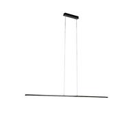 Qazqa banda - LED Suspension - 1 lumière - L 1510 mm - Noir - Design, Moderne - éclairage intérieur - Salon
