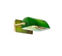 Qazqa banker - Applique murale - 1 lumière - L 26.8 cm - Vert - Classique/Antique, Rétro - éclairage intérieur - Salon I Chambre I Cuisine I Salle à manger