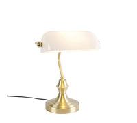 Qazqa banker - Lampe de notaire - 1 lumière - L 265 mm - Doré - Classique/Antique - éclairage intérieur - Salon I Chambre