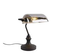Qazqa banker - Lampe de notaire - 1 lumière - L 265 mm - Noir - Classique/Antique - éclairage intérieur - Salon I Chambre