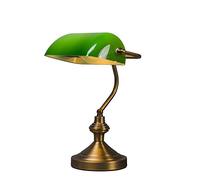 Qazqa banker - Lampe de notaire - 1 lumière - L 265 mm - Vert - Classique/Antique, Rétro - éclairage intérieur - Salon