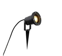 Qazqa basic - Lampe sur piquet - 1 lumière - L 9.8 mm - Noir - Moderne - éclairage extérieur