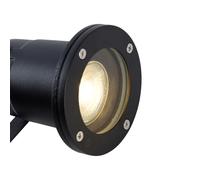 Qazqa basic - LED Dimmable Lampe sur piquet variateur inclus - 1 lumière - Ø 9.7 cm - Noir - Moderne - éclairage extérieur