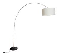 QAZQA Booglamp XXL - Lampe arquée - 1 lumière - H 2250 mm - Acier - Moderne - éclairage intérieur - Salon