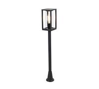 QAZQA charlois - Lampe sur pied extérieur - 1 lumière - L 14 cm - Noir - Design - éclairage extérieur
