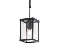 Qazqa charlois - Suspension - 1 lumière - L 14 cm - Noir - Rustique - éclairage extérieur