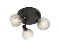 Qazqa chico - Spot plafond, plafonnier - 3 lumière - Ø 43 cm - Noir - Design - éclairage intérieur - Salon I Chambre I Cuisine I Salle à manger