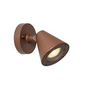 Qazqa ciara - Applique et plafonnier - 1 lumière - L 10 cm - Brun rouille - Moderne - éclairage extérieur