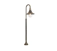 Qazqa Classique/Antique Klassieke Buiten Lantaarn Antiek Goud 100 Cm Ip44 - Daphne Aluminium /Plastique Doré/Laiton Oblongue / Extérieur / Jardin / Luminaire / Lumiere / Éclairage E27 Max. 1... Doré
