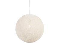 QAZQA corda - Suspension - 1 lumière - Ø 450 mm - Blanc - Design, Rustique, Moderne - éclairage intérieur - Salon I Chambre