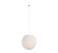 Qazqa corda - Suspension - 1 lumière - Ø 600 mm - Blanc - Design, Moderne - éclairage intérieur - Salon I Chambre