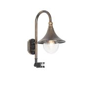 Qazqa daphne - Applique murale - 1 lumière - L 25.5 cm - Doré/Laiton - Classique/Antique - éclairage extérieur