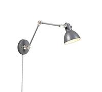 Qazqa Dazzle - Applique murale avec bras flexible - 1 lumière - L 800 mm - Gris - Design, Moderne - éclairage intérieur - Salon I Chambre I Cuisine I Salle à manger