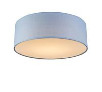 Qazqa drum led - LED Plafonnier - 1 lumière - H 125 mm - Bleu - Moderne - éclairage intérieur - Salon I Chambre I Cuisine I Salle à manger