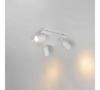 QAZQA Ducha plafonnier de salle de bains - 23x23cm - 3 spots - IP44 - carré - blanc mat 105232