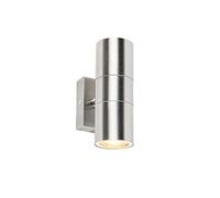 Qazqa duo - Applique murale - 2 lumière - H 160 mm - Acier - Moderne - éclairage extérieur