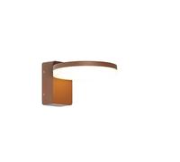Qazqa esmee - LED Applique murale - 1 lumière - L 16.5 cm - Brun rouille - Moderne - éclairage extérieur