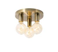 Qazqa facil - Plafonnier - 3 lumière - Ø 25 cm - Bronze - Moderne - éclairage intérieur - Salon I Chambre I Cuisine I Salle à manger