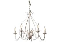 Qazqa giuseppe - Lustre italien - 5 lumière - Ø 600 mm - Crème - Classique/Antique, Rustique - éclairage intérieur - Salon