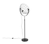 Qazqa hanze - Lampadaire - 1 lumière - H 186.4 cm - Noir - Rustique - éclairage intérieur - Salon I Chambre I Cuisine I Salle à manger