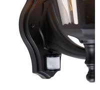 Qazqa havana - Applique murale - 1 lumière - L 20 cm - Noir - Classique/Antique - éclairage extérieur