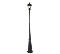 QAZQA havana - Lanterne - 1 lumière - Ø 26 cm - Noir - Classique/Antique - éclairage extérieur