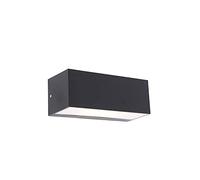 QAZQA houks - Applique murale - 1 lumière - L 23 cm - Noir - Moderne - éclairage extérieur - Salle de bains