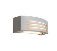 Qazqa hurricane - Applique murale - 1 lumière - L 290 mm - Gris - Moderne - éclairage extérieur
