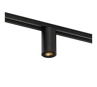 QAZQA iconic - Système de rail spot luminaire plafond, plafonnier compatible pour led - 1 lumière - Ø 5 cm - Noir - Moderne - éclairage intérieur - Salon I Chambre I Cuisine I Salle à manger