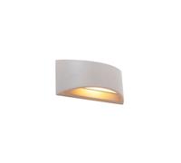 Qazqa Industriel Applique Murale Industrielle Bã©Ton Gris - Creil Pierre/ Gris Rond / Luminaire / Lumiere / ÃClairage / Intã©Rieur / Salon / Cuisine E14 Max. 1 X 25 Watt Gris