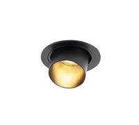 QAZQA installa - Système de rail spot luminaire plafond, plafonnier compatible pour led - 1 lumière - Ø 92 mm - Noir - Moderne - éclairage intérieur - Salon I Chambre I Cuisine I Salle à manger