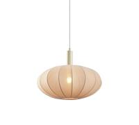 Qazqa japandi lampe suspendue suspension beige rond 42cm Bida | E27, Compatible avec ampoules LED, idéal pour la salle à manger et le salon