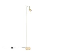 Qazqa java - Lampadaire - 1 lumière - H 145 cm - Doré/Laiton - Moderne - éclairage intérieur - Salon I Chambre I Cuisine I Salle à manger