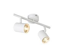 Qazqa jeana - LED Dimmable Spot plafond, plafonnier variateur inclus - 2 lumière - L 30.5 cm - Blanc - Moderne - éclairage intérieur - Salon I Chambre I Cuisine I Salle à manger
