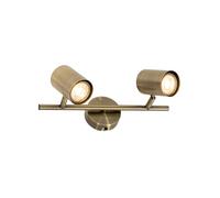 Qazqa jeana - Spot plafond, plafonnier - 2 lumière - L 30.5 cm - Bronze - Moderne, Industriel - éclairage intérieur - Salon I Chambre I Cuisine I Salle à manger