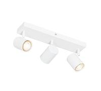 Qazqa jeana - Spot plafond, plafonnier - 3 lumière - L 350 mm - Blanc - Moderne - éclairage intérieur - Salon I Chambre I Cuisine I Salle à manger